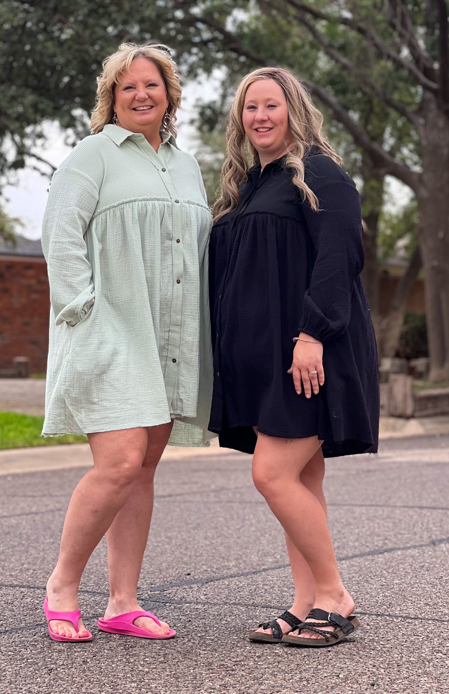 Crinkle Patch Work Dress