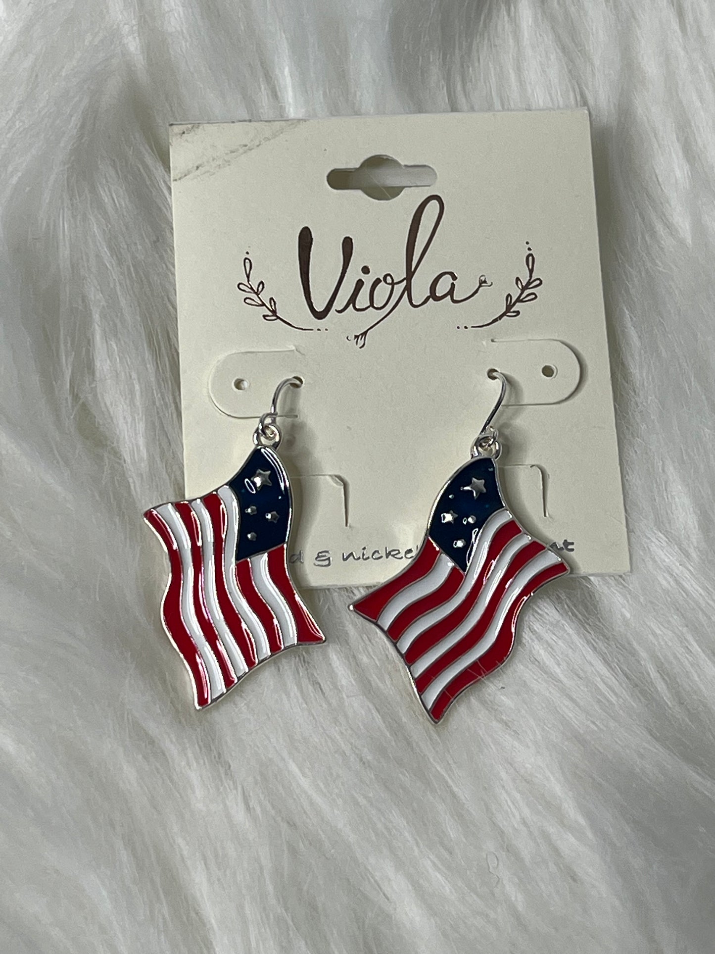 Patriotic Flag Earrings