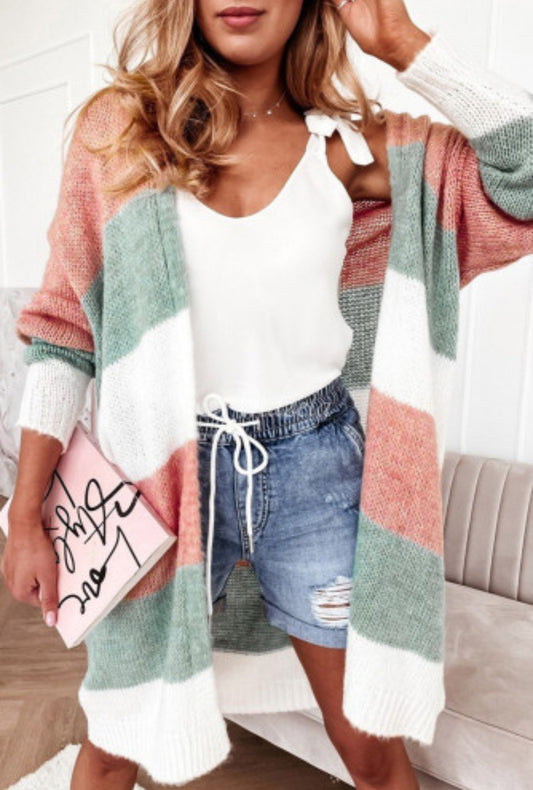 Color Block Cardigan